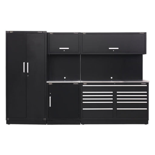Sealey Premier Premier Storage System with Stainless Worktop 3.3m APMSCOMBO2SS Sealey Premier - Town Tools 