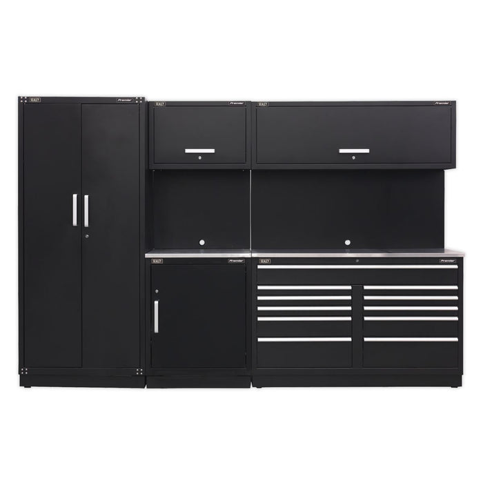 Sealey Premier Premier Storage System with Stainless Worktop 3.3m APMSCOMBO2SS Sealey Premier - Town Tools 