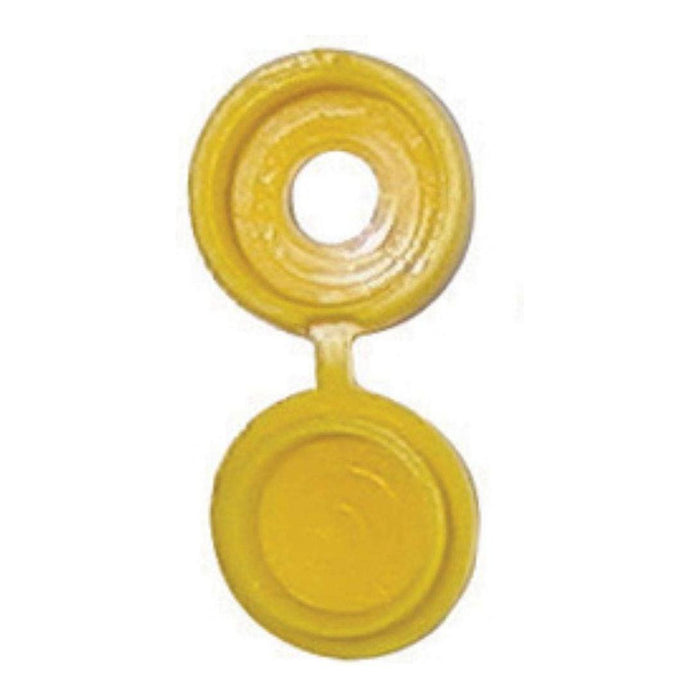 Wot-Nots Number Plate Plastic Caps -  Yellow Pearl - Town Tools 