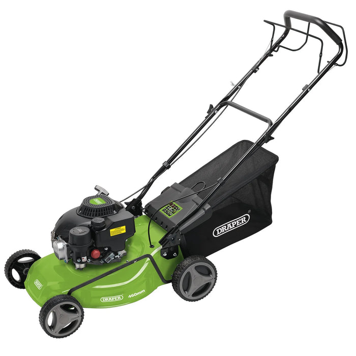 Draper Steel Deck Petrol Lawn Mower, 410mm, 132-173cc/3.3HP