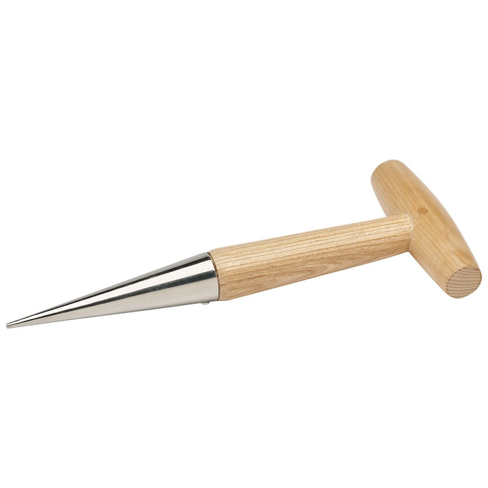 Draper Heritage Stainless Steel Dibber with Ash Handle - DGHD