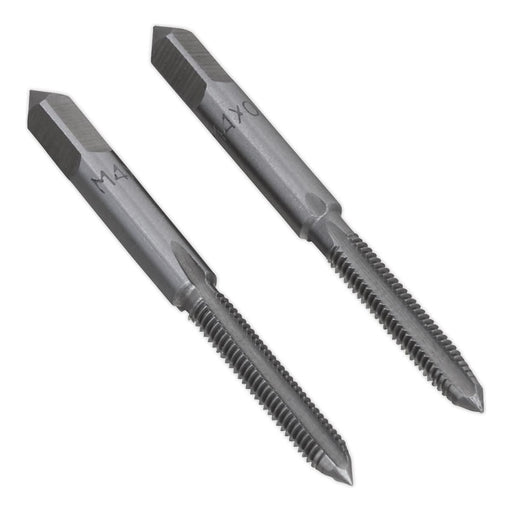 Sealey Tap Set 2pc (Taper & Plug) M4 x 0.7mm TSM4 Sealey - Town Tools 