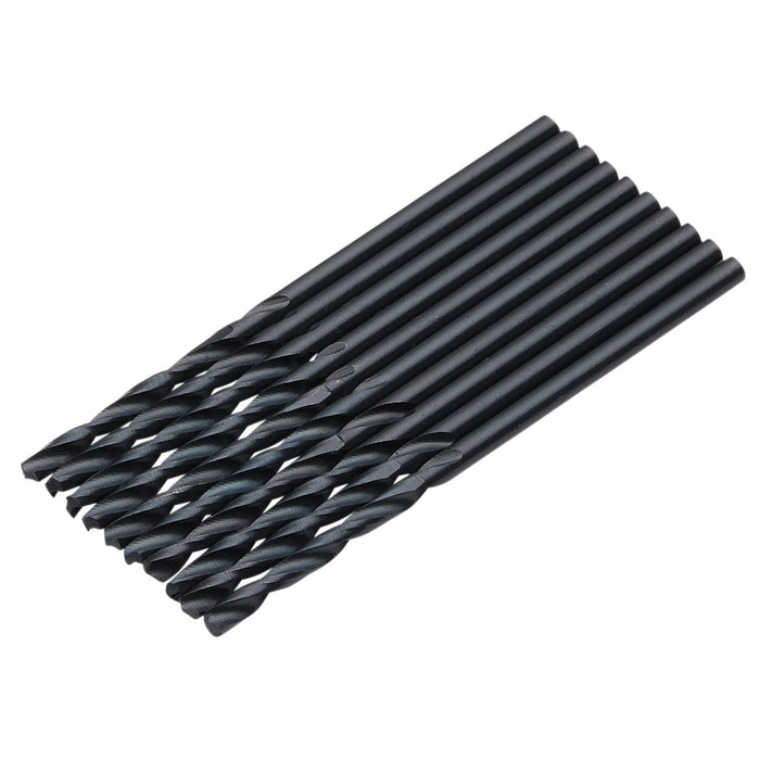 Draper Black HSS Drill Bit, 3 x 61mm (Pack of 10) - DBBS