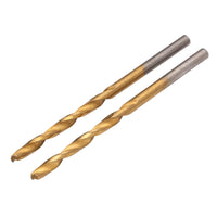 Draper HSS Titanium Nitride Coated Drill Bit, 4 x 75mm (Pack of 2) - DBTS