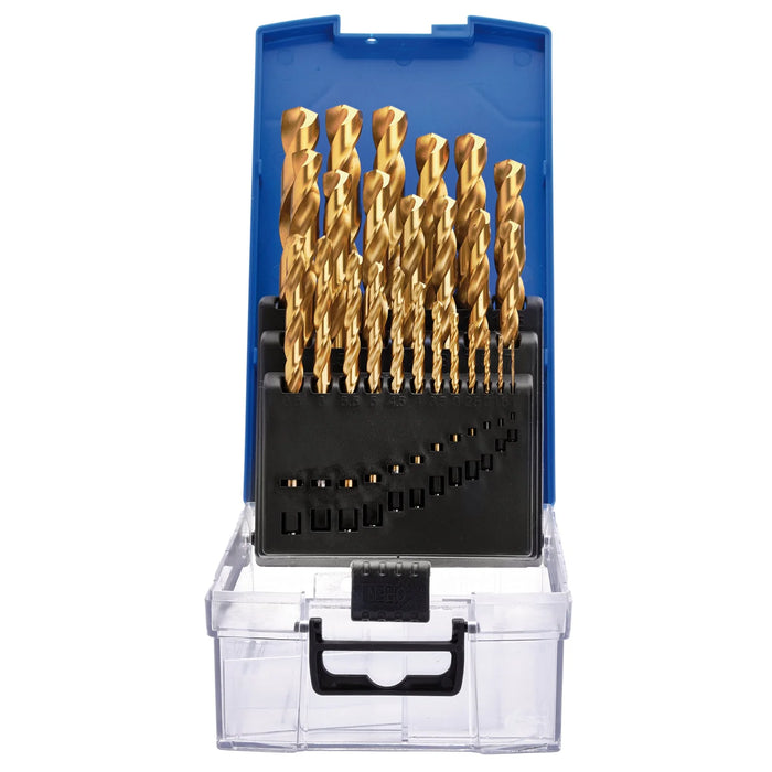 Draper HSS Titanium Nitride Coated Drill Bit Set (25 Piece) - DBTS3
