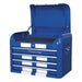 Sealey Topchest 4 Drawer Retro Style Blue with White Stripes AP28104BWS Sealey - Town Tools 