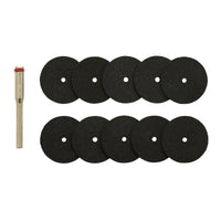 Draper Cutting Wheels and Holder for D20 Engraver/Grinder (10 Piece) - AD20EG-3