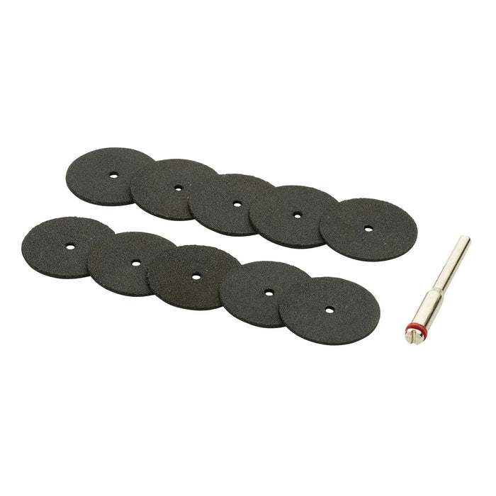 Draper Cutting Wheels and Holder for D20 Engraver/Grinder (10 Piece) - AD20EG-3