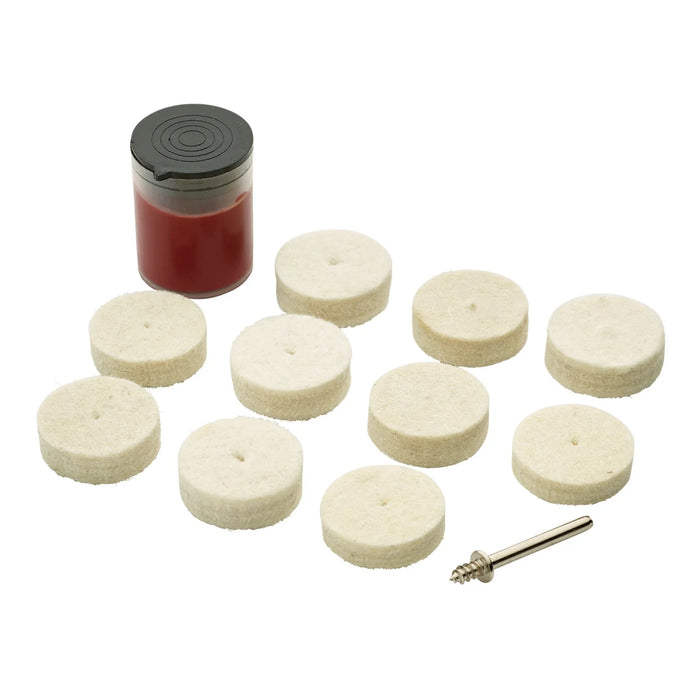 Draper Polishing Wheels Set for D20 Engraver/Grinder (12 Piece) - AD20EG-4