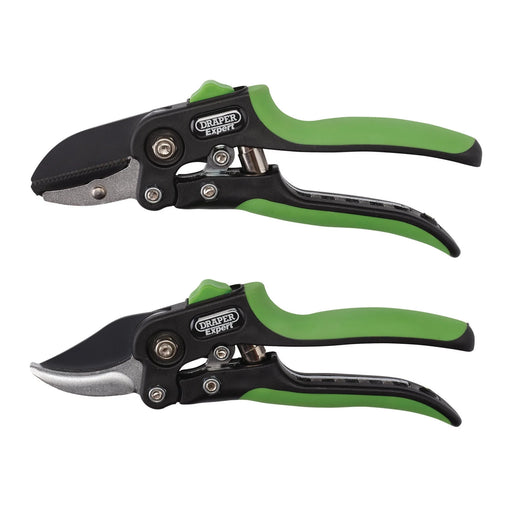 Draper Expert Anvil and Bypass Secateurs Set, 200mm (2 Piece) - BASEC/2 - image 1