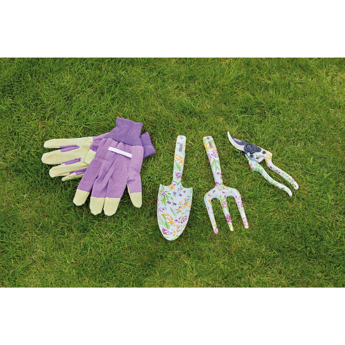 Draper Garden Tool Set with Floral Pattern (4 Piece) - AFTS/4