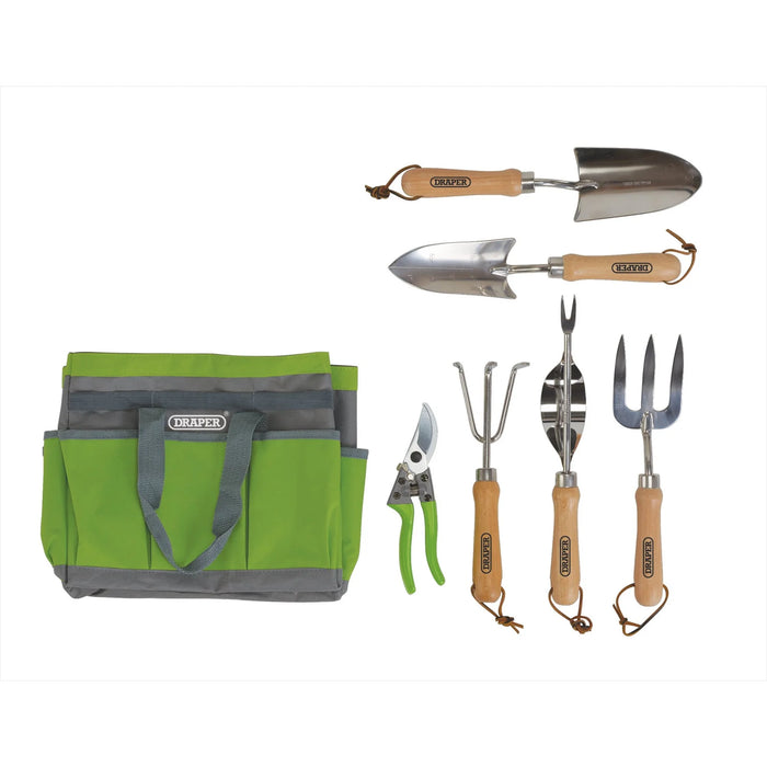 Draper Stainless Steel Garden Tool Set with Storage Bag (8 Piece) - HGTS/8