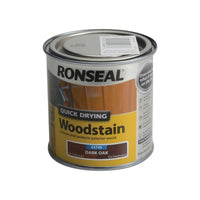 Ronseal Quick Drying Woodstain Satin Dark Oak 250ml