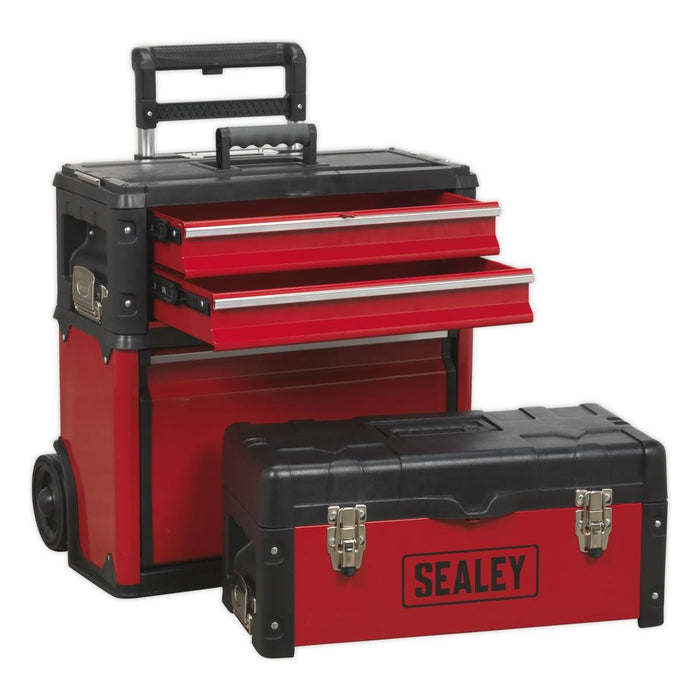 Sealey Mobile Steel/Composite Toolbox 3 Compartment AP548 Sealey - Town Tools 