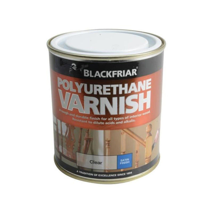 Blackfriar Polyurethane Varnish P100 Clear Satin 500ml Blackfriar - Town Tools