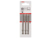 Bosch Powertool Accessories Extra Hard Screwdriver Bit PZ2 x 89mm Pack of 3 Bosch Powertool Accessories - Town Tools