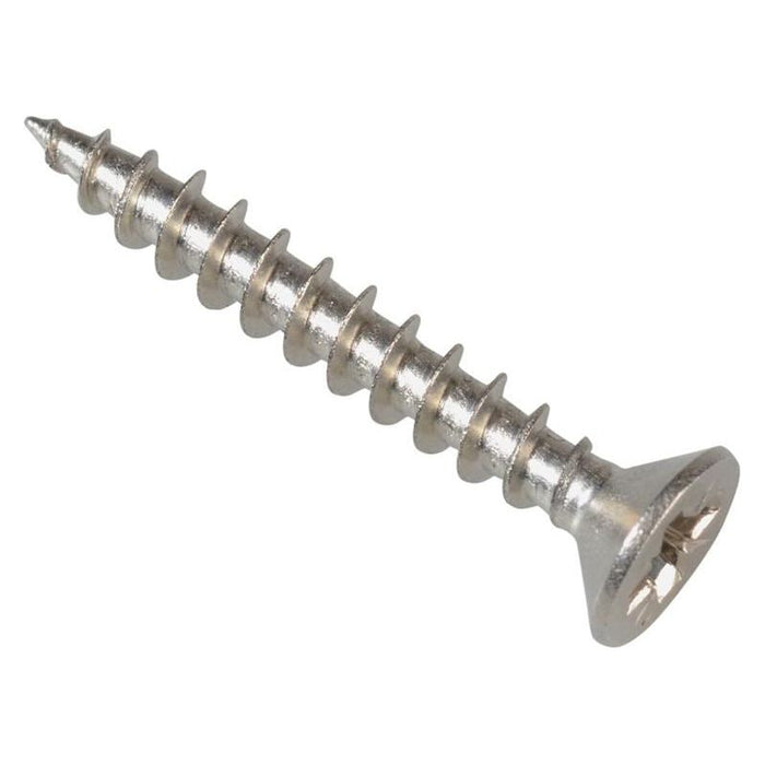 Forgefix Multi-Purpose Pozi Compatible Screw CSK ST S/Steel 3.5 x 25mm Box 200 ForgeFix - Town Tools