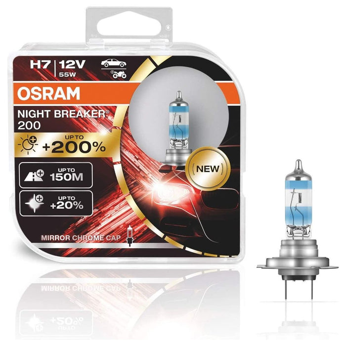 Osram Night Breaker 200 H7 Car Headlight Bulbs  +200% Upgrade Headlamp Osram - Town Tools 