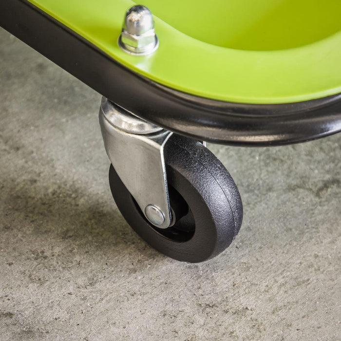 Sealey Mechanic's Utility Seat Deluxe Hi-Vis Green SCR9HV Sealey - Town Tools 