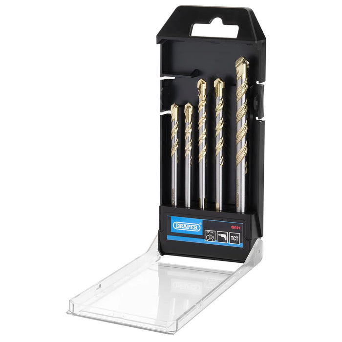 Draper Multi Construction TCT Drill Bit Set (5 Piece) - DBMCS1