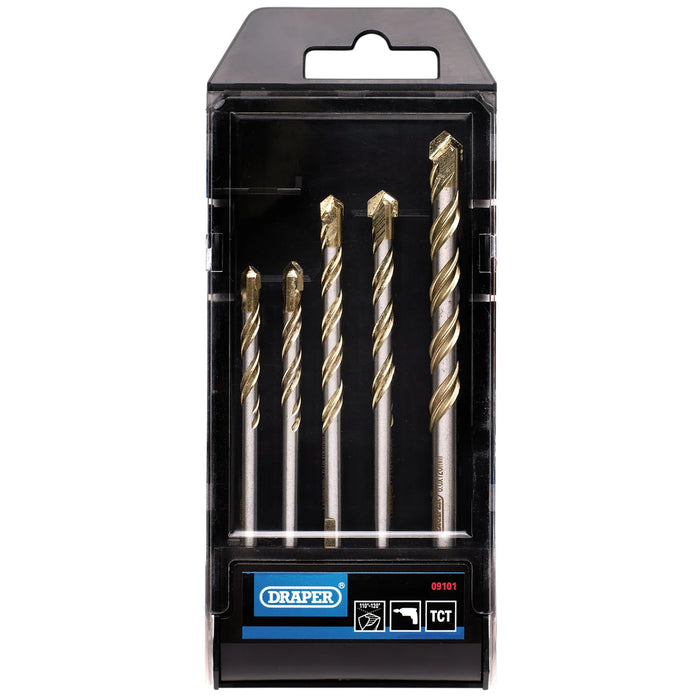 Draper Multi Construction TCT Drill Bit Set (5 Piece) - DBMCS1
