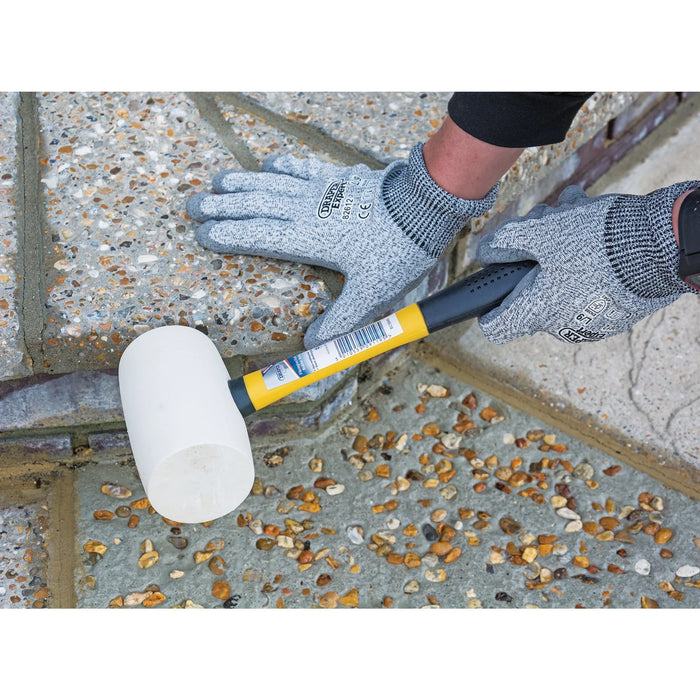 Draper Expert Non-Marking Rubber Head Mallet with Fibreglass Shaft, 680g/24oz