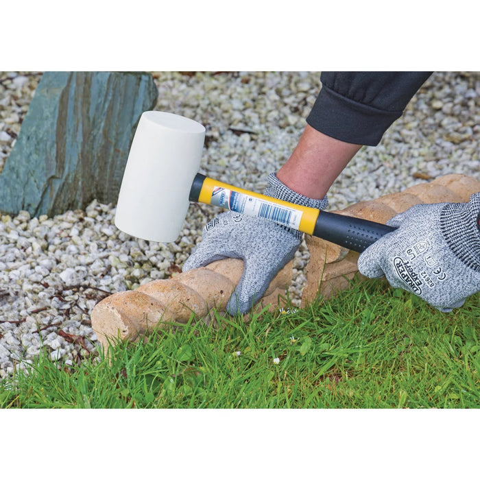 Draper Expert Non-Marking Rubber Head Mallet with Fibreglass Shaft, 680g/24oz