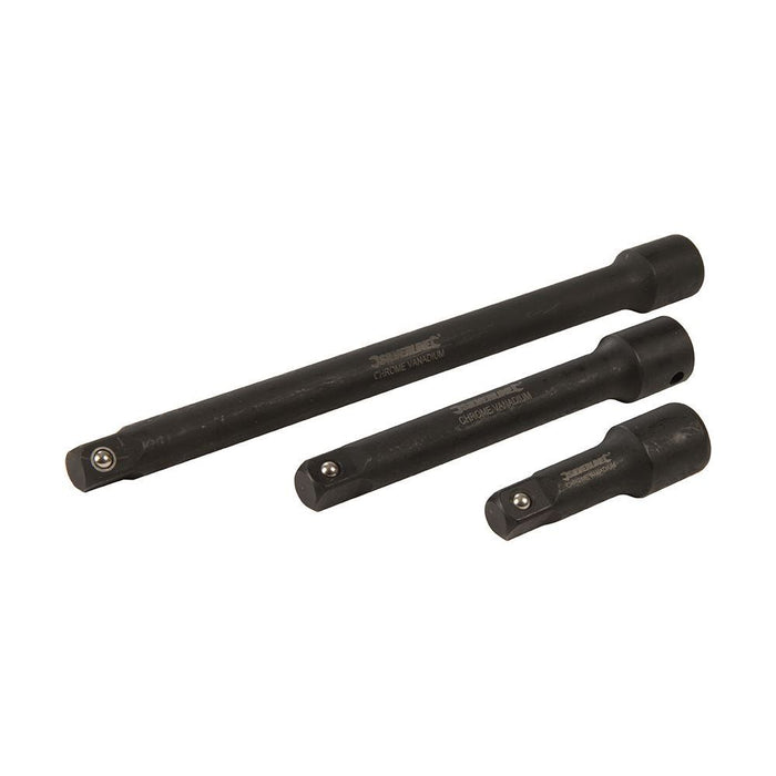 Silverline Impact Extension Bar Set 1/2" 3pce 75, 150 & 250mm Silverline - Town Tools 