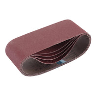 Draper Cloth Sanding Belt, 75 x , Assorted Grit (Pack of 5) 457-533mm
