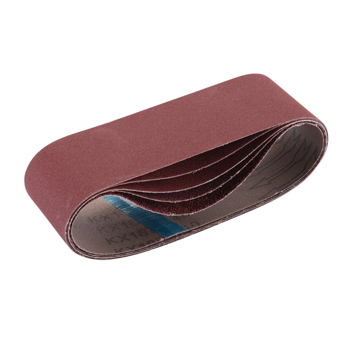 Draper Cloth Sanding Belt, 75 x , Assorted Grit (Pack of 5) 457-533mm