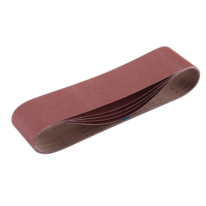 Draper Cloth Sanding Belt, 100 x , 120 Grit (Pack of 5) 610-915mm