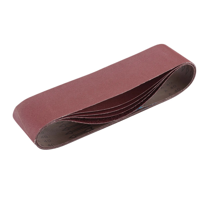 Draper Cloth Sanding Belt, 100 x , Assorted Grit (Pack of 5) 610-915mm