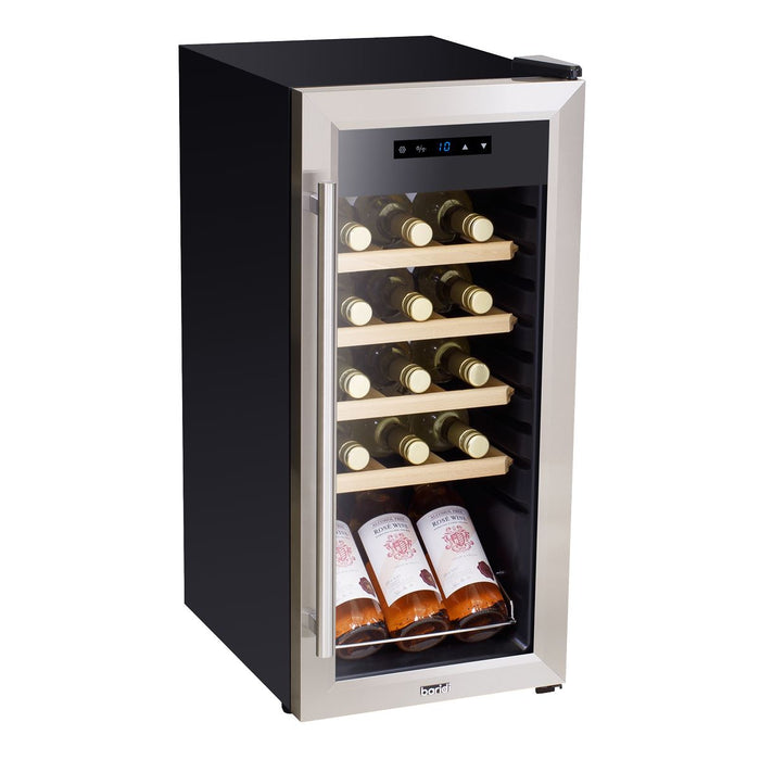 Baridi 18 Bottle Wine Fridge & Cooler - Stainless Steel DH29