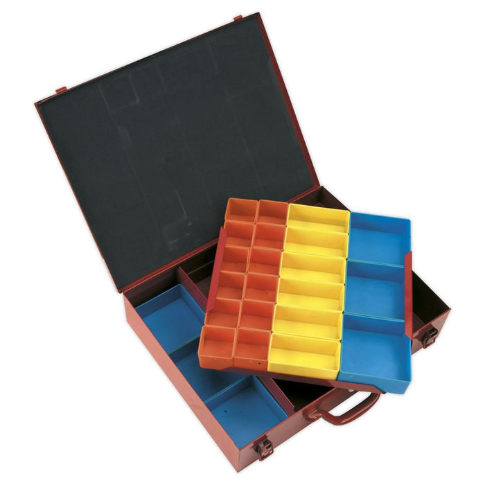 Sealey Metal Case 2-Layer with 27 Storage Bins APMC27 Sealey - Town Tools 