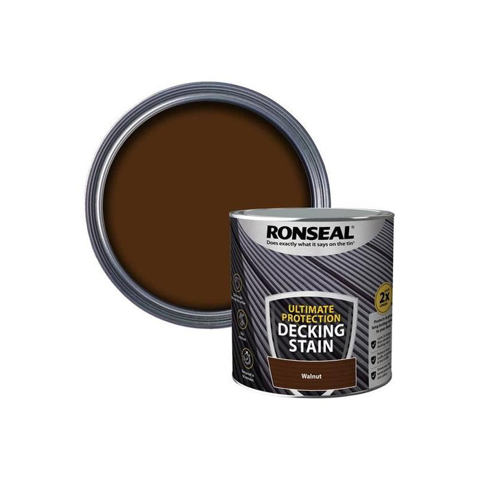 Ronseal Ultimate Protection Decking Stain Walnut 2.5 litre Ronseal - Town Tools