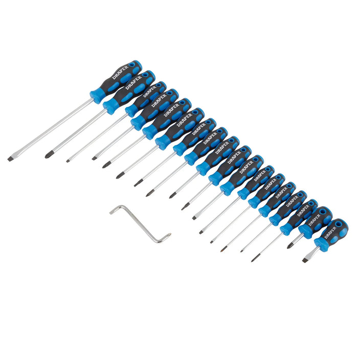 Draper Soft Grip Screwdriver Set (19 Piece) - 865/19