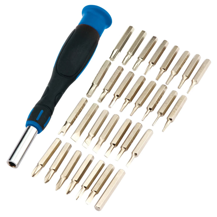 Draper Soft Grip Precision Screwdriver & Bit Set (31 Piece) - PSS31