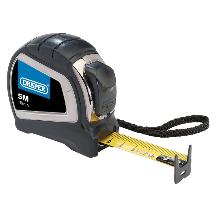 Draper Auto-lock Metric Measuring Tape, Class II, 5m x 19mm - DMTPRN/C