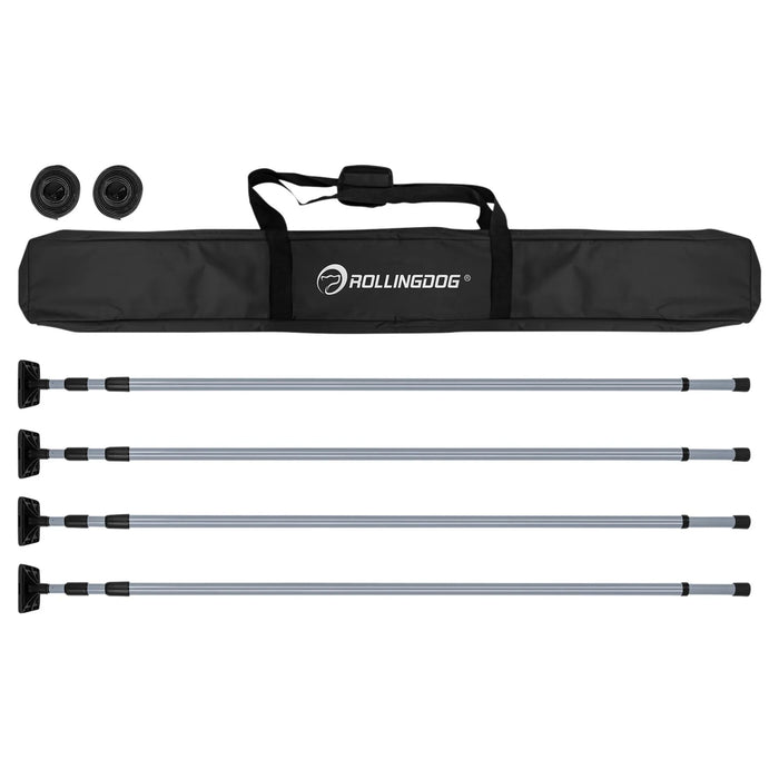 ROLLINGDOG Dust Barrier Poles, 1.4-3.3m (7 Piece) - 40085