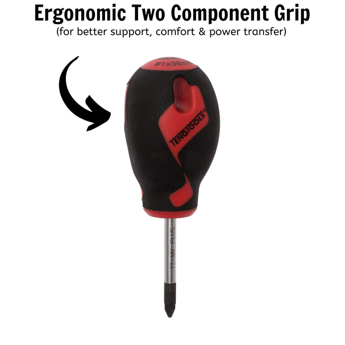 Teng Tools PZ Screwdriver PZ1 x 38mm XS Teng Tools - Town Tools 