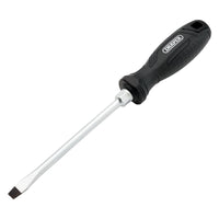 Draper Slotted Hard Grip Screwdriver, 8.0 x 150mm