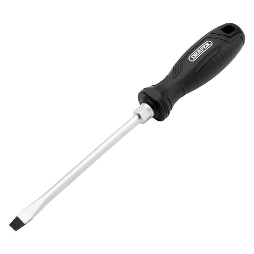 Draper Slotted Hard Grip Screwdriver, 8.0 x 150mm Draper - Town Tools