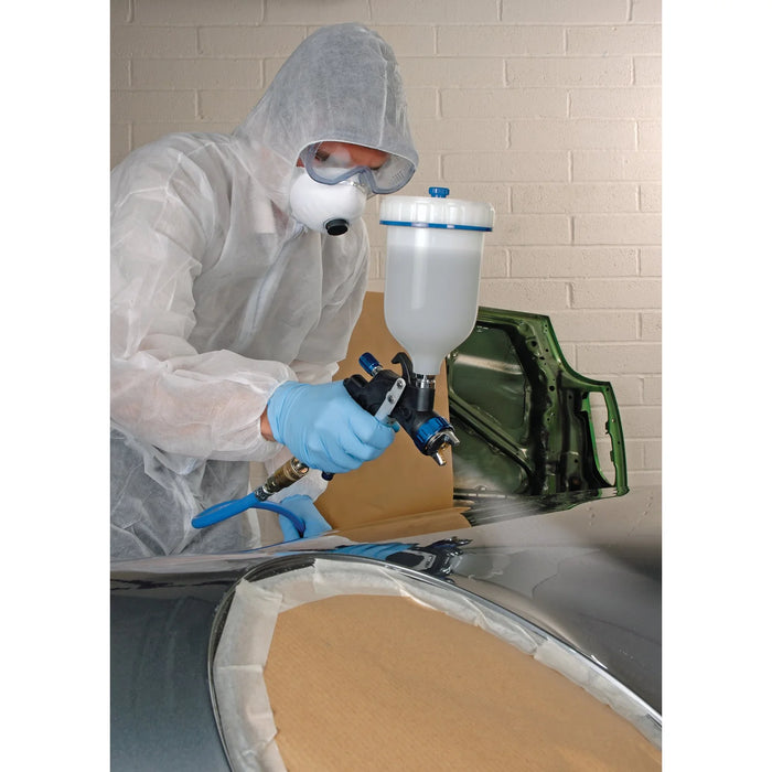 Draper HVLP Air Spray Gun with Composite Body and Gravity Fed Hopper, 600ml