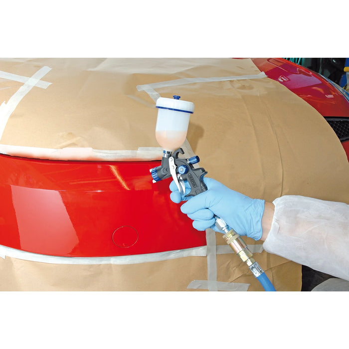Draper Gravity Feed HVLP Composite Body Air Spray Gun, 100ml - GSG5-COMP-100