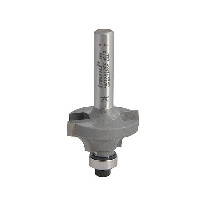 Trend 46/130 x 1/4 TCT Bearing Guided Ovolo & Round Over 6.3mm Radius Trend - Town Tools
