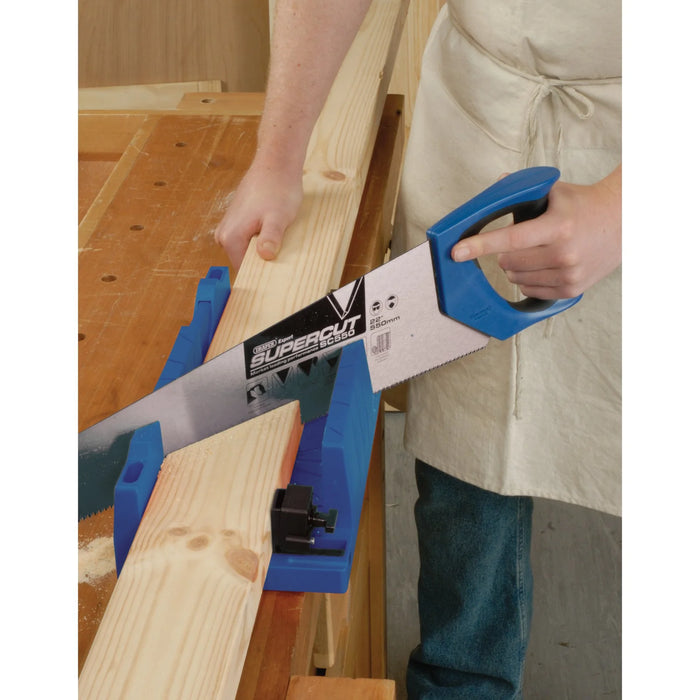 Draper Expert Mitre Box with Clamping Facility, 367 x 116 x 70mm - CMB