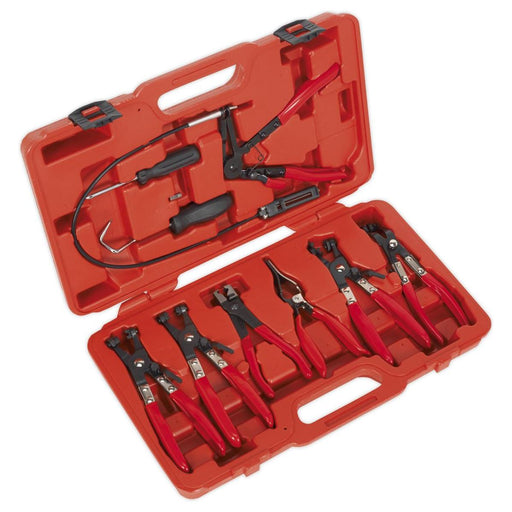 Sealey Hose Clip Removal Tool Set 9pc VS1662 Sealey - Town Tools 