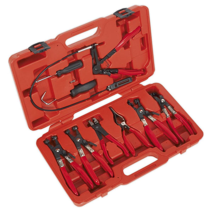 Sealey Hose Clip Removal Tool Set 9pc VS1662 Sealey - Town Tools 