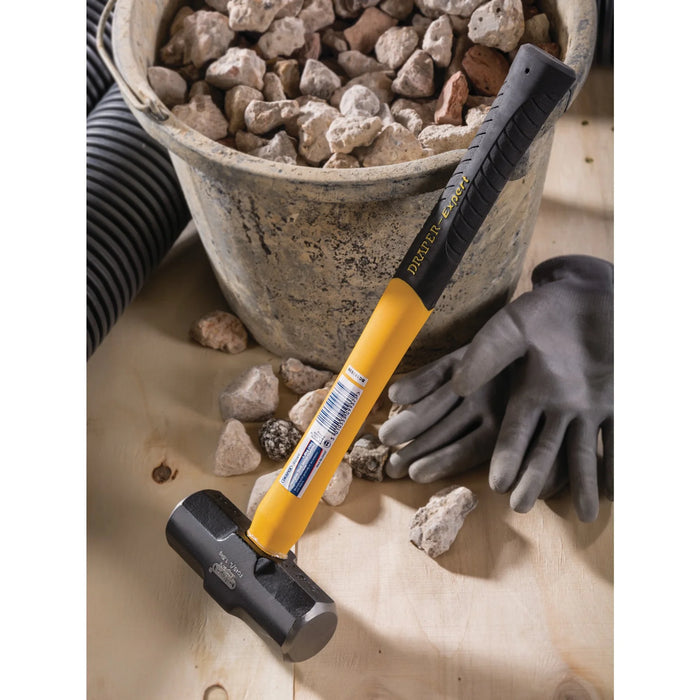 Draper Expert Fibreglass Short Shaft Sledge Hammer, 1.8kg/4lb - FG4S/L