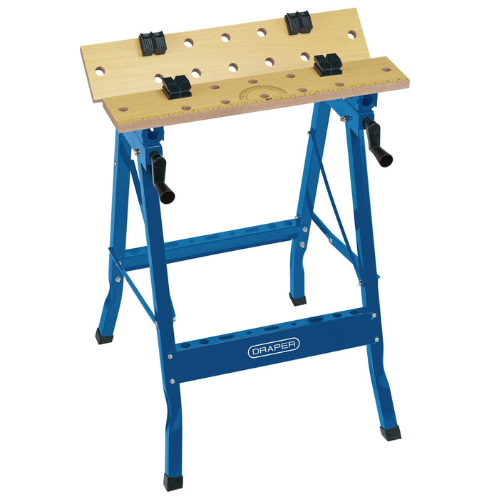 Draper Tilt & Clamp Fold Down Workbench, 600 x 650 x 800mm - WBTT600Y